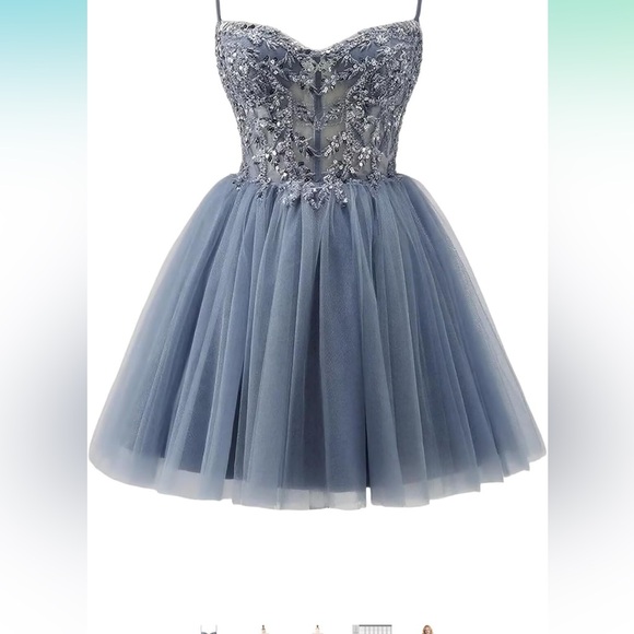 BCX Periwinkle Strapless Dress - Picture 1 of 5